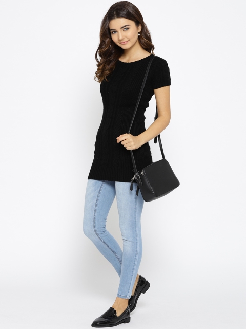 

Species Women Black Cable Knit Pullover