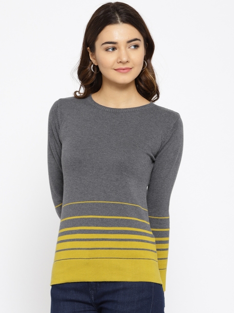 

Species Women Grey & Green Striped Pullover