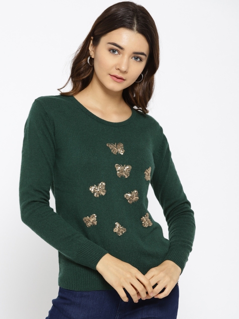 

Species Women Green Sequinned Pullover