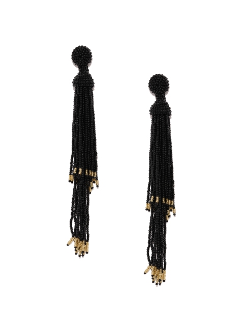 

ToniQ Black Contemporary Drop Earrings