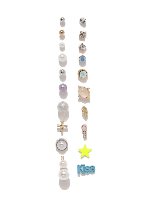 

ToniQ Women Set of 20 Earrings, Gold