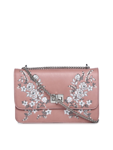 

Forever New Pink Printed Sling Bag