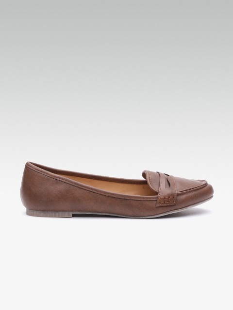 

Dune London Women Brown Solid Ballerinas