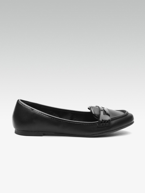 

Dune London Women Black Solid Ballerinas