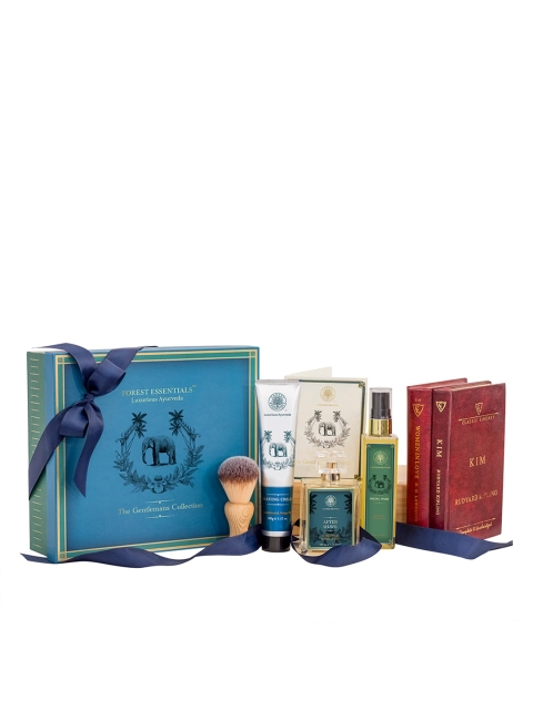 

Forest Essentials Sustainable The Gentlemens Collection Grooming Kit, Blue