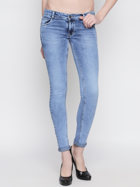 

fungus Women Blue Slim Fit Mid-Rise Clean Look Stretchable Jeans