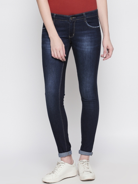 

fungus Women Blue Slim Fit Mid-Rise Clean Look Stretchable Jeans