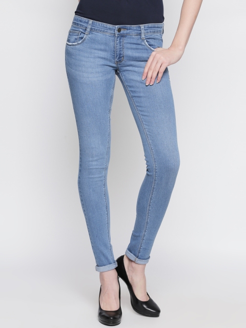 

fungus Women Blue Slim Fit Mid-Rise Clean Look Stretchable Jeans