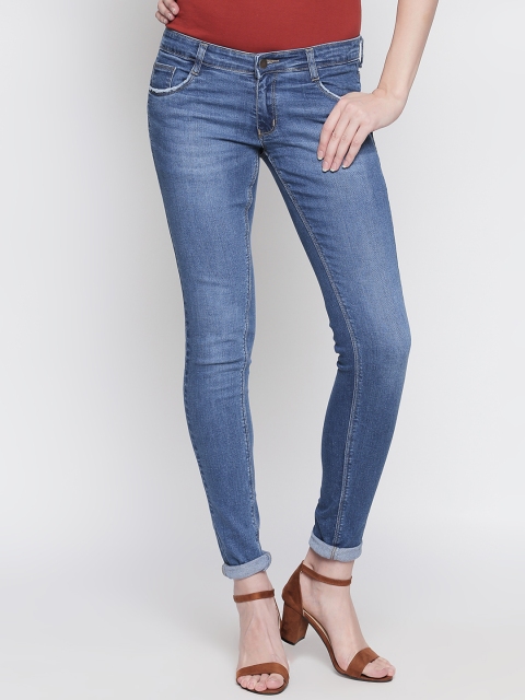 

fungus Women Blue Slim Fit Mid-Rise Clean Look Stretchable Jeans