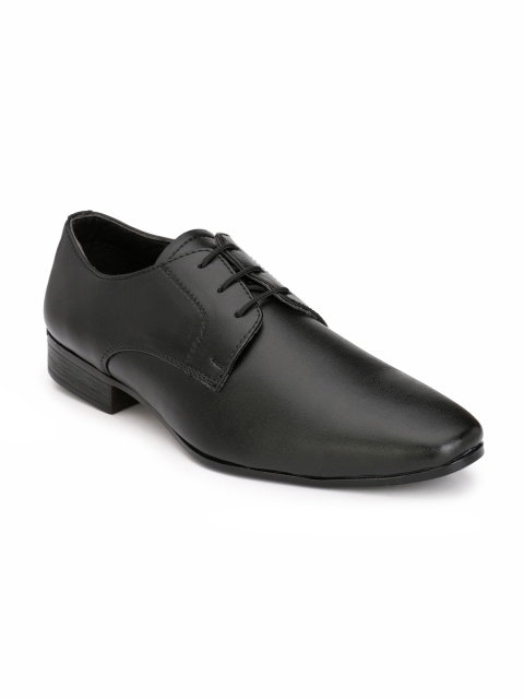 

Hi RELs Men Black Solid Formal Derby Shoes