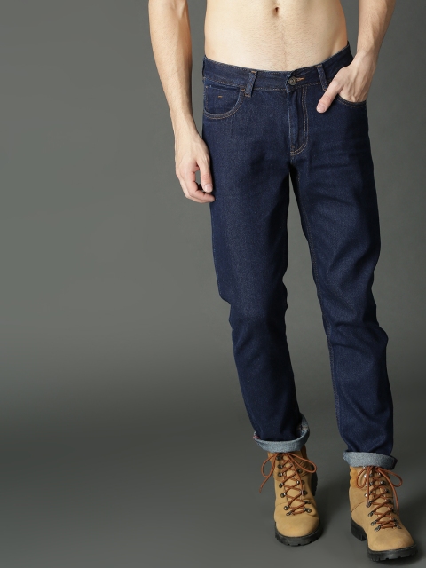 

Roadster Men Navy Blue Slim Fit Mid-Rise Clean Look Jeans