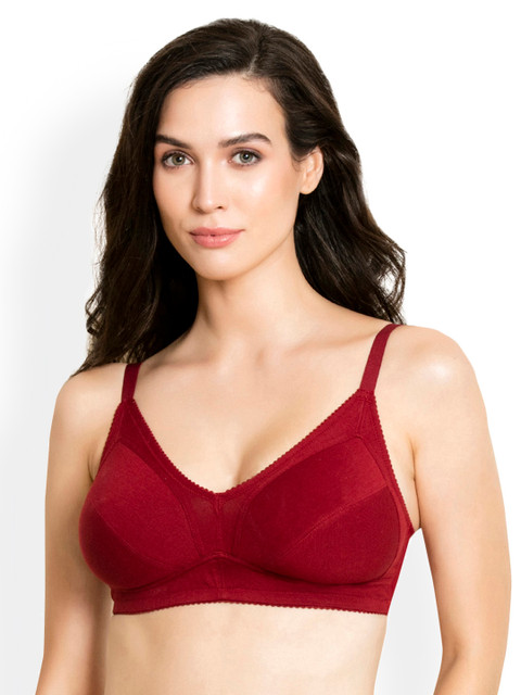 

Rosaline by Zivame Maroon Solid Non-Wired Non Padded Everyday Bra RO00ROLB06ZSRED