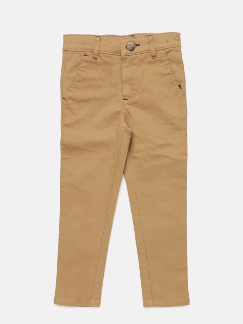 

Adams kids Boys Beige Regular Fit Solid Chinos