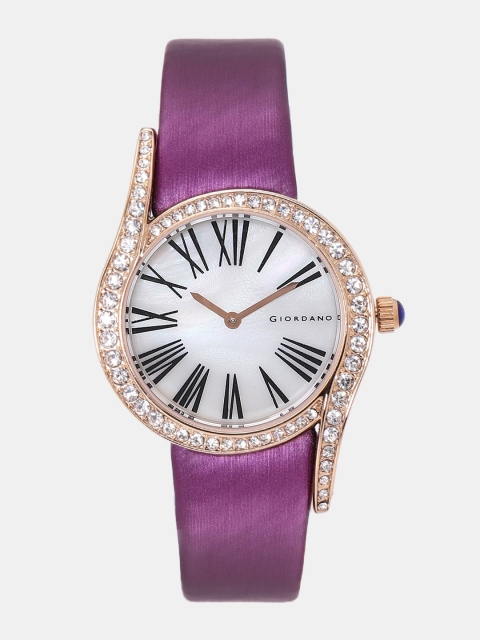 

GIORDANO Women Mother of Pearl Analogue Watch C2034-03, Off white