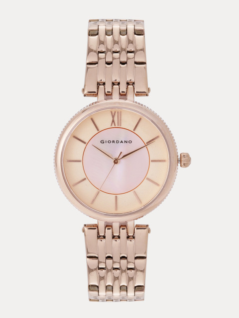 

GIORDANO Women Rose-Gold-Toned Analogue Watch A2082-22