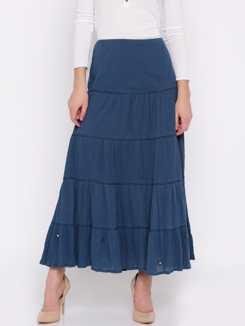 

BIBA OUTLET Navy Maxi Skirt, Navy blue