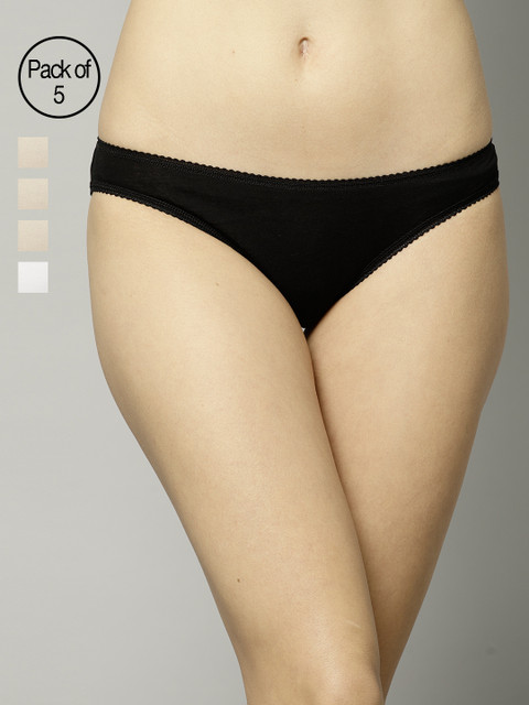 

Marks & Spencer Women Pack of 5 Briefs T614518, Black