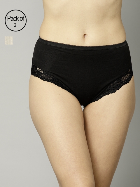 

Marks & Spencer Women Pack of 2 Shaping Briefs T336735B, Black