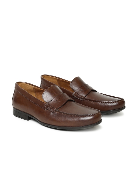 

Clarks Mens Brown Leather Formal Loafers