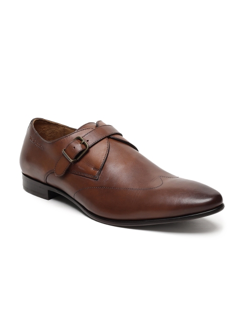

Hush Puppies Men Brown Leather Monks