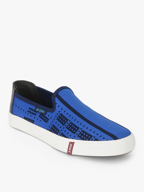 

Lee Cooper Men Blue Slip-On Sneakers