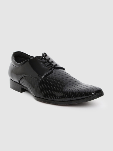 

San Frissco Men Black Textured Derbys