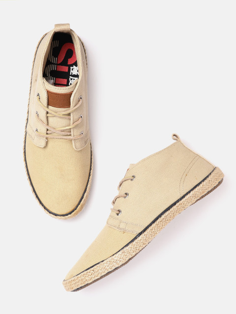 

Superdry Men Beige Solid Derbys