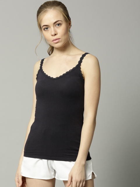 

Marks & Spencer Navy Blue Solid Camisole T614635