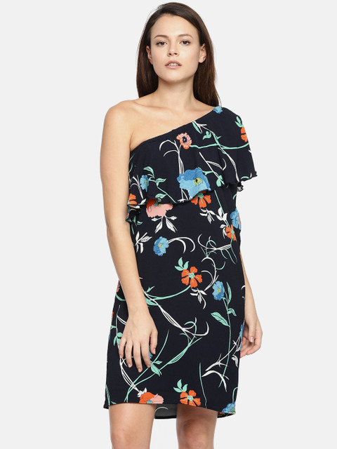 

Pepe Jeans Women Navy Blue Printed Sheath Dress