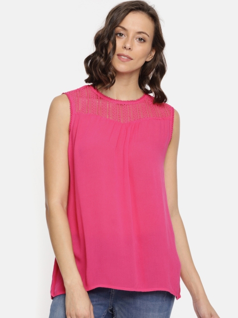 

Elle Women Pink Solid Top