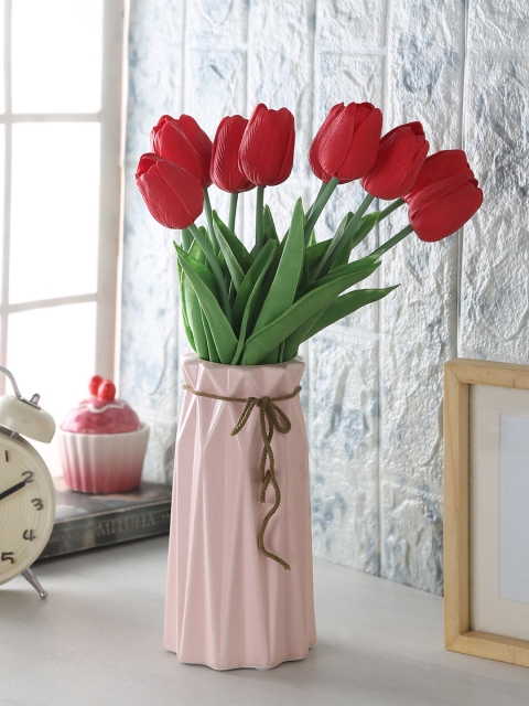 

Fourwalls Set Of 12 Red Artificial Tulip Flower Stems