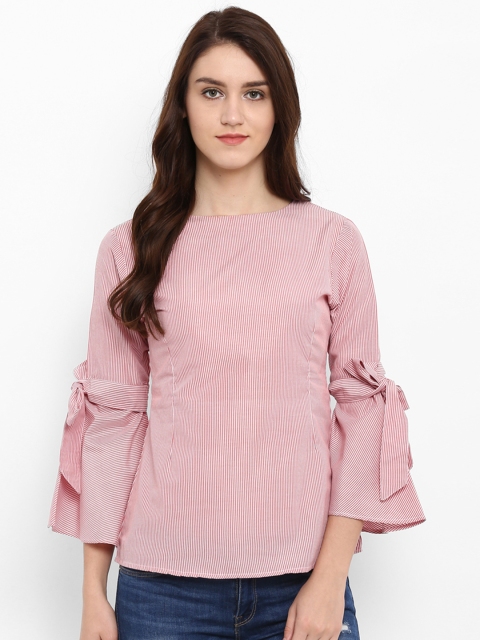 

Bhama Couture Women Red Striped Top