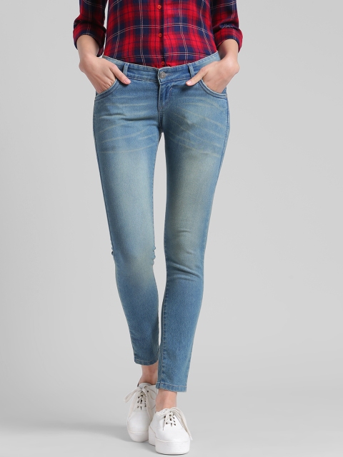 

Trend Arrest Women Blue Slim Fit Mid-Rise Clean Look Stretchable Jeans