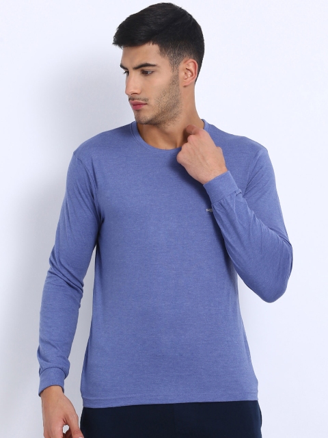 

Crocodile Men Blue Solid Round Neck T-shirt