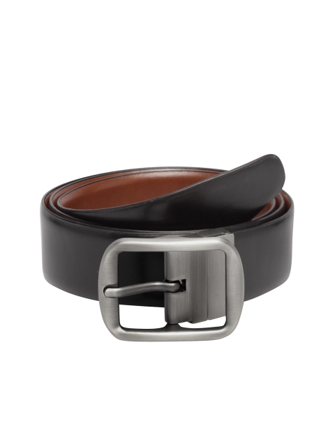 

Teakwood Leathers Men Black Solid Belt