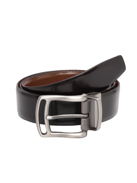 

Teakwood Leathers Men Black Leather Solid Belt