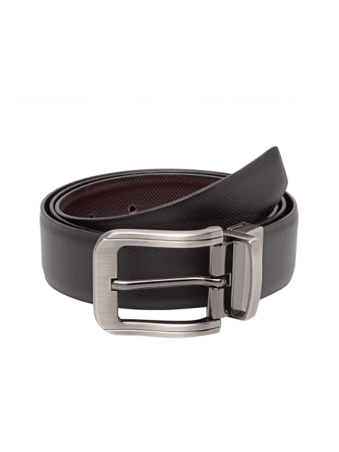 

Teakwood Leathers Men Black & Brown Solid Reversible Leather Belt