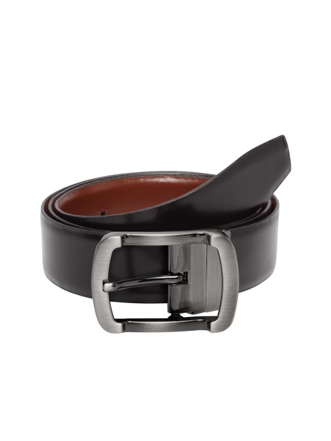 

Teakwood Leathers Men Black Solid Belt