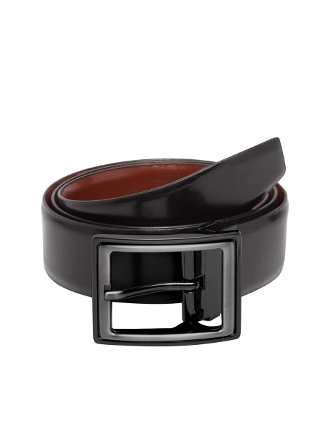 

Teakwood Leathers Men Black Solid Belt