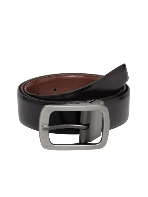 

Teakwood Leathers Men Black & Brown Solid Reversible Leather Belt