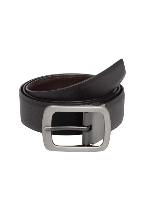 

Teakwood Leathers Men Black Leather Solid Belt