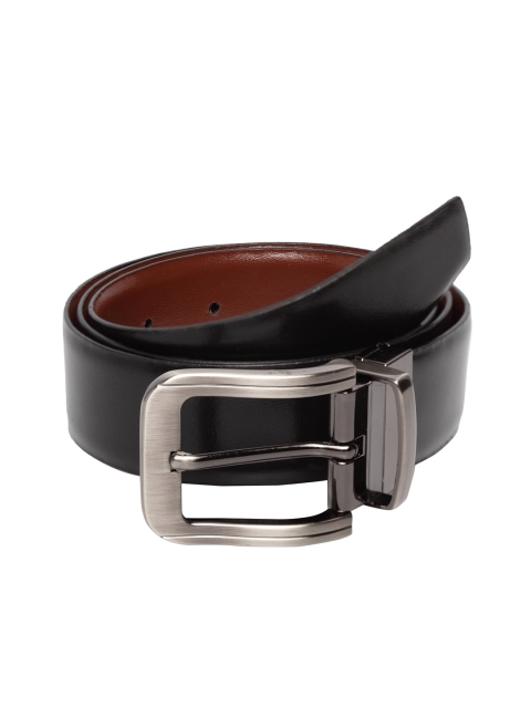 

Teakwood Leathers Men Black Leather Solid Belt
