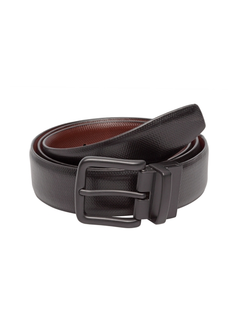 

Teakwood Leathers Men Black & Brown Solid Reversible Leather Belt