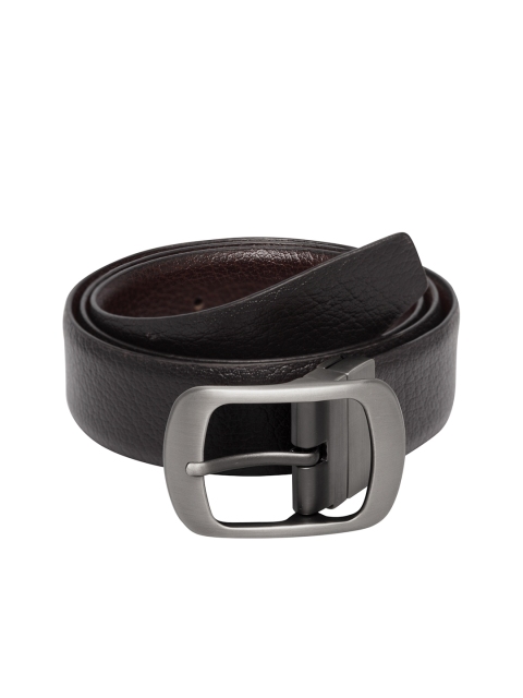 

Teakwood Leathers Men Black Solid Belt