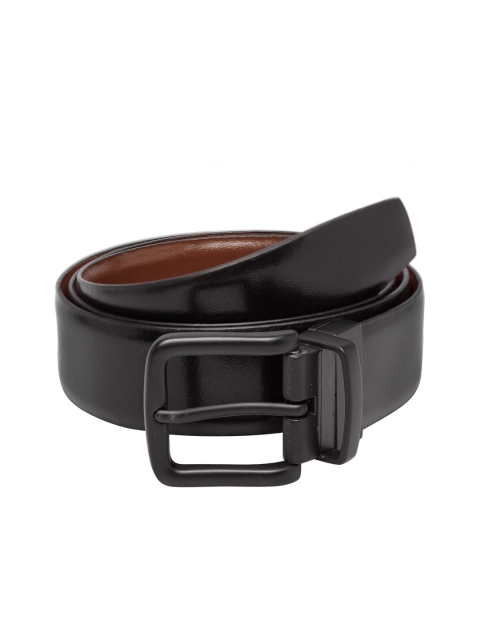

Teakwood Leathers Men Black & Brown Solid Reversible Leather Belt