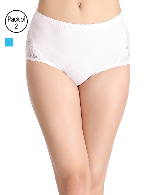 

Clovia Women Pack of 2 Hipster Briefs, White