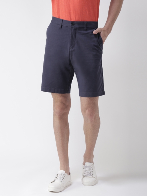 

Tommy Hilfiger Men Navy Blue Solid Regular Fit Shorts