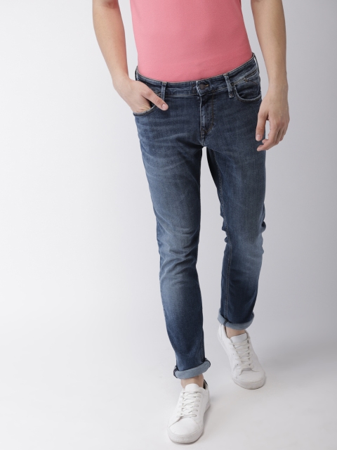 

Tommy Hilfiger Men Blue Straight Fit Low-Rise Clean Look Stretchable Jeans