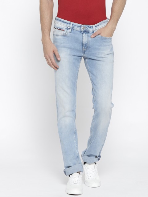 

Tommy Hilfiger Men Blue Slim Fit Mid-Rise Clean Look Stretchable Jeans