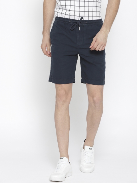 

Tommy Hilfiger Men Navy Blue Solid Regular Fit Shorts